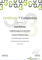 Python Certificate